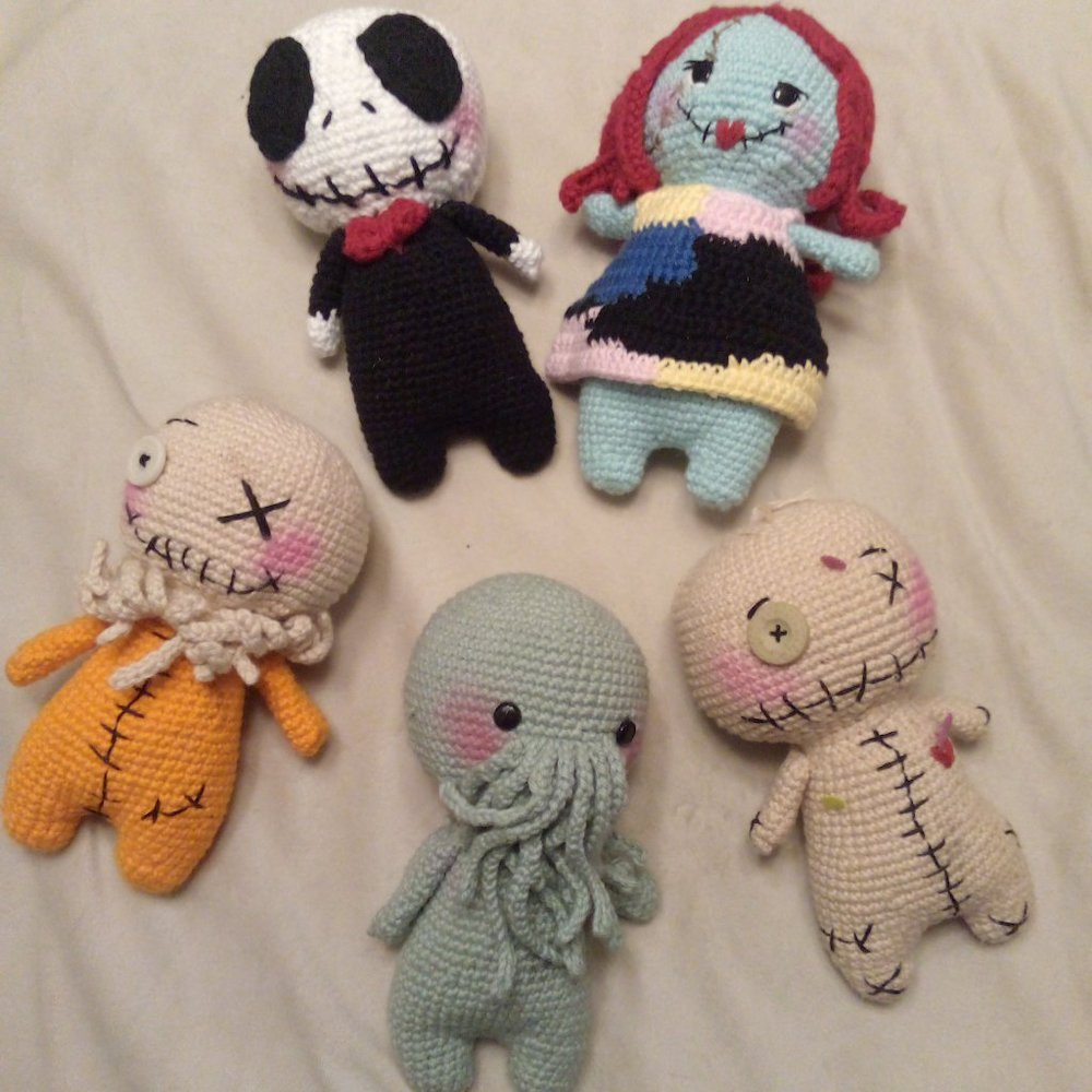 Amigurumi Crochet Halloween Dolls